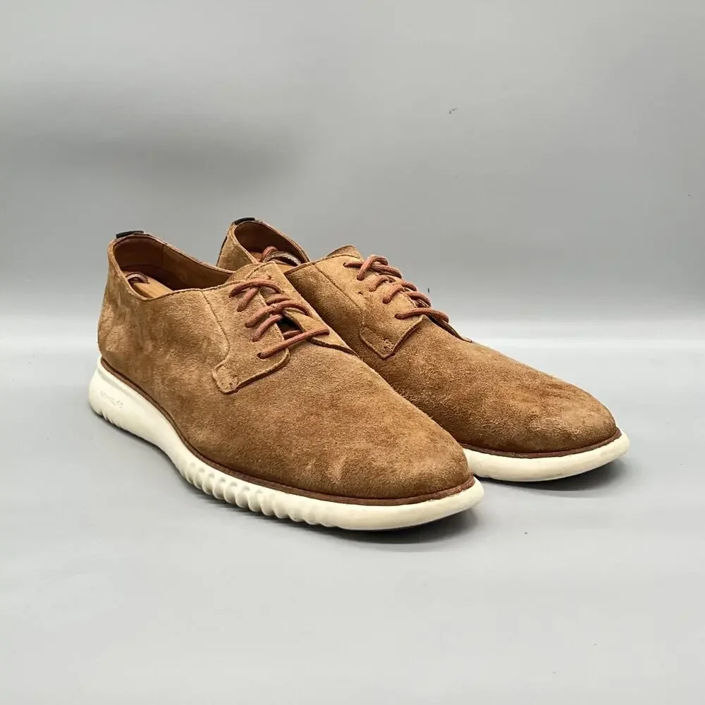 Cole Haan Shoes Mens 13 Brown Suede Grand OS Low Top Casual Sneakers Comfort
